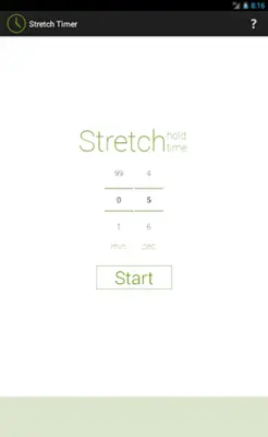 Stretch Timer android App screenshot 1